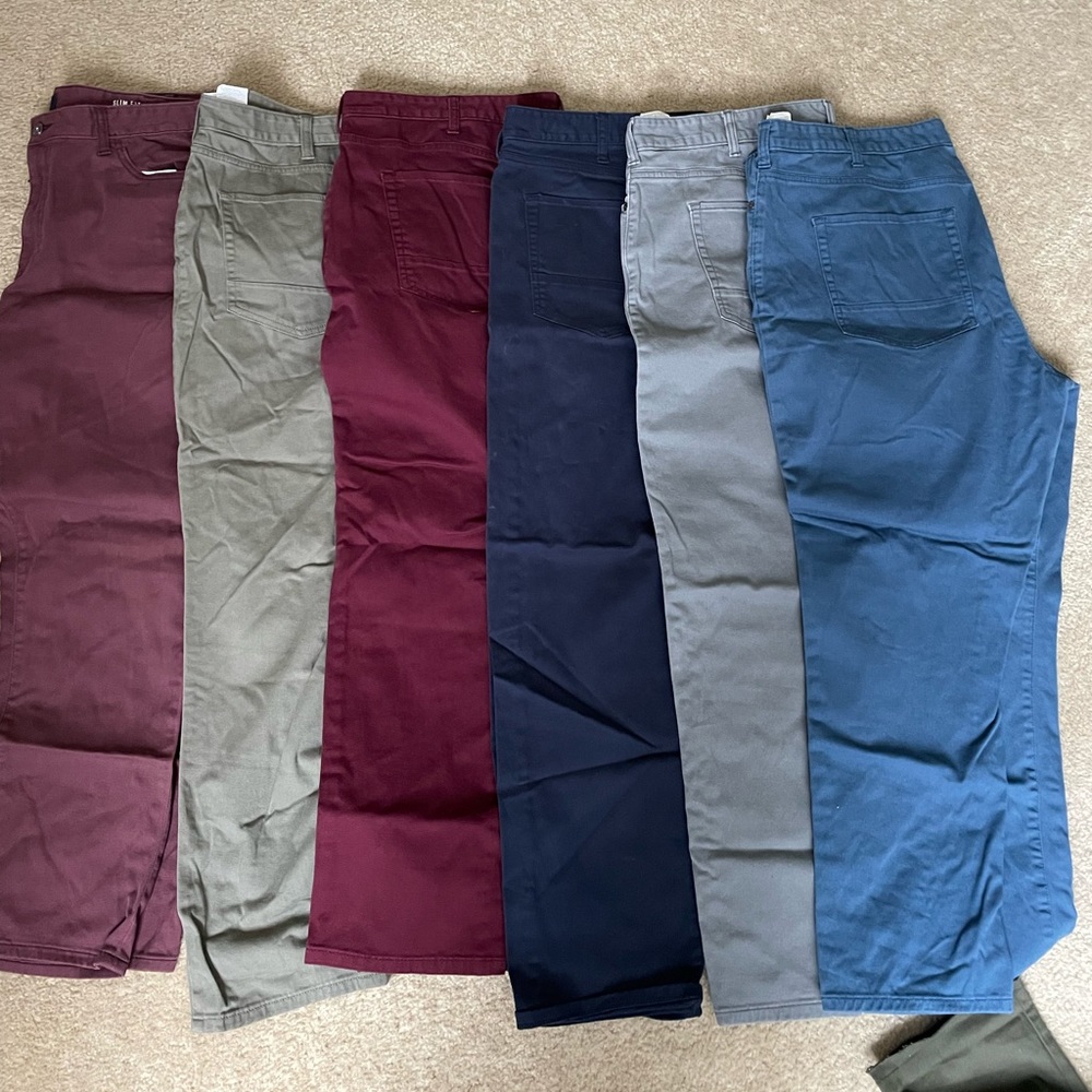 Mens Size 40/30 Slim Nautica Chino Pants Lot
